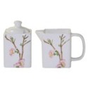 Corelle Cherry Blossom Sugar and Creamer Set