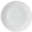 Fitz and Floyd Everyday White Beaded Coupe Dinner Plate