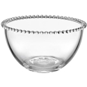 Fitz and Floyd Everyday White Beaded Glass Serve Bowl