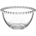 Fitz and Floyd Everyday White Beaded Glass Individual Bowl