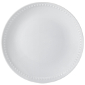 Fitz and Floyd Everyday White Beaded Coupe Salad Plate