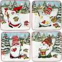 Certified International Christmas Gnomes Canape Plate