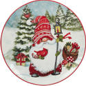 Certified International Christmas Gnomes Dinner Plate