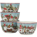 Certified International Christmas Gnomes Ice Cream Bowl