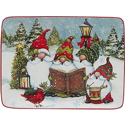 Certified International Christmas Gnomes Large Rectangular Platter