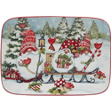 Certified International Christmas Gnomes Rectangular Platter