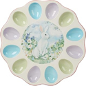 Certified International Easter Morning Deviled Egg Plate