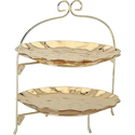 Certified International Gold Coast Toile 2-Tier Rack