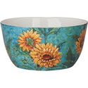 Certified International Golden Sunflowers Deep Bowl