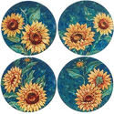 Certified International Golden Sunflowers Dinner Plate