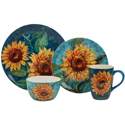 Certified International Golden Sunflowers Dinnerware Set