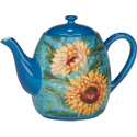 Certified International Golden Sunflowers Teapot