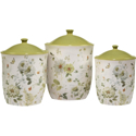 Certified International Green Fields Canister Set