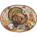 Certified International Harvest Blessings Oval Turkey Platter