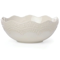 Lenox Chelse Muse Sculpted Grey Medium Serving Bowl