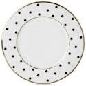 Mikasa Color Studio Black/Gold Dots Accent Plate