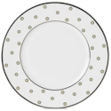 Mikasa Color Studio Ivory/Platinum Dots Accent Plate