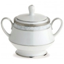 Noritake Hampshire Platinum Sugar Bowl with Lid